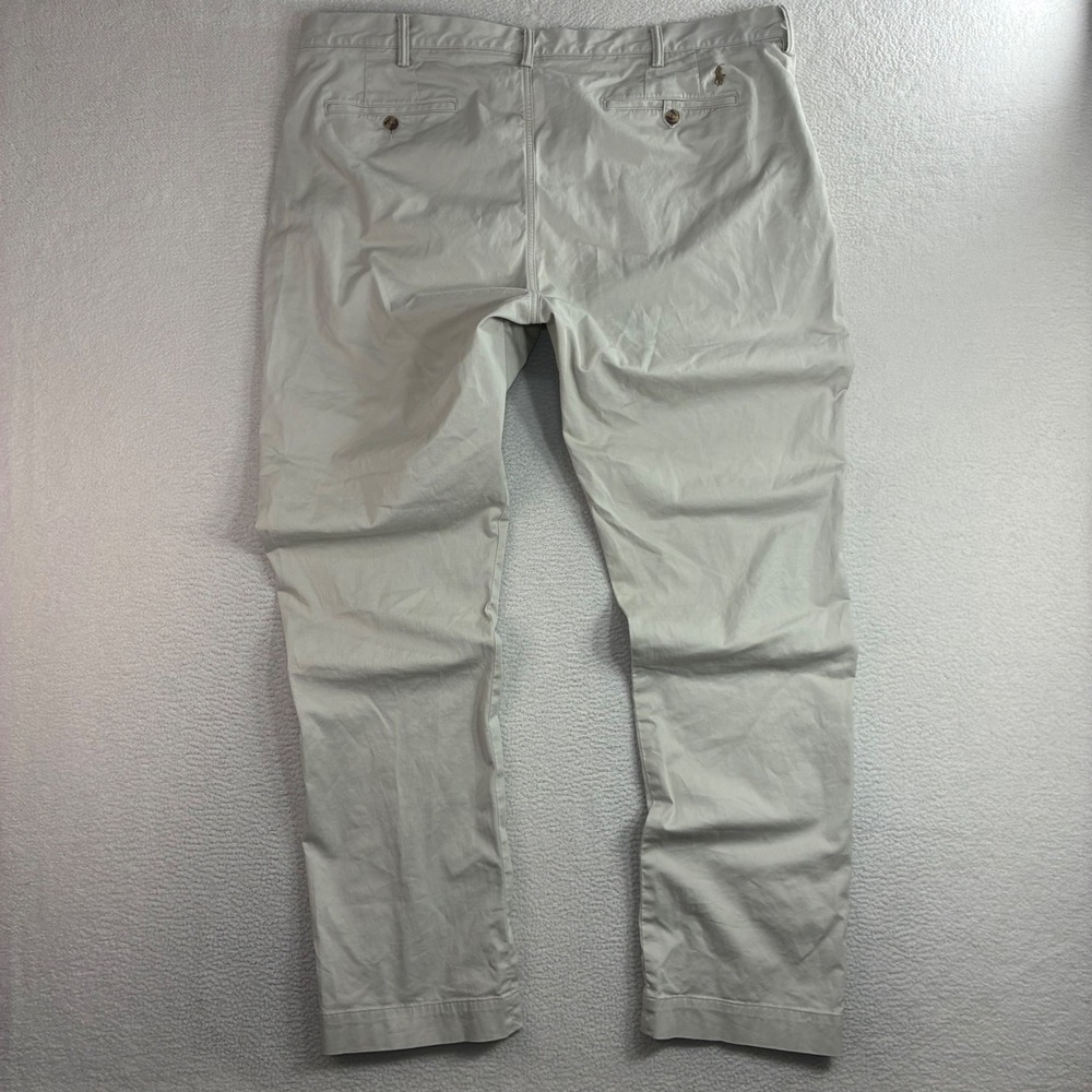 Polo Ralph Lauren Stretch Straight Chino Pants Men 42x34 Beige Preppy Business